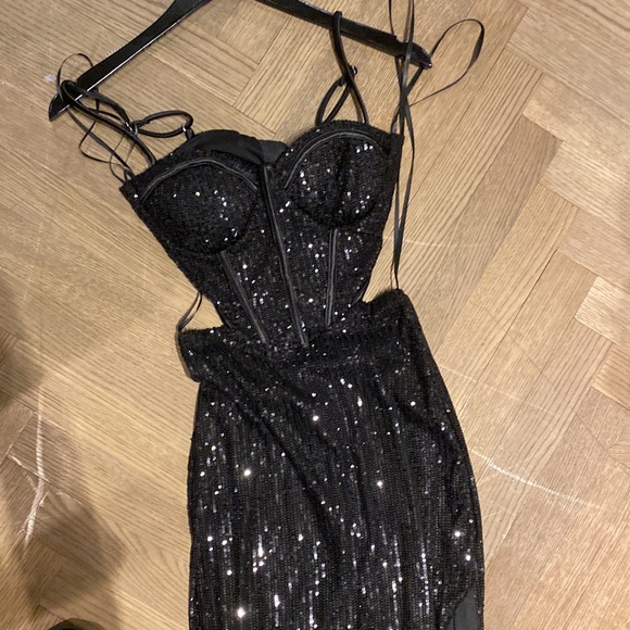 Lovesome sequin sweetheart bustier corset style maxi dress CD41200 - Picture 9 of 10